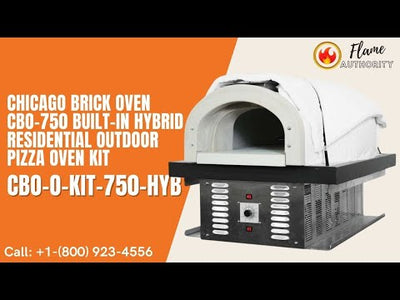 Chicago Brick Oven CBO-750 Built-In Hybrid Residential Outdoor Pizza Oven Kit CBO-O-KIT-750-HYB