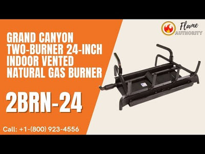 Grand Canyon Two-Burner 24-inch Indoor Vented Natural Gas Burner 2BRN-24