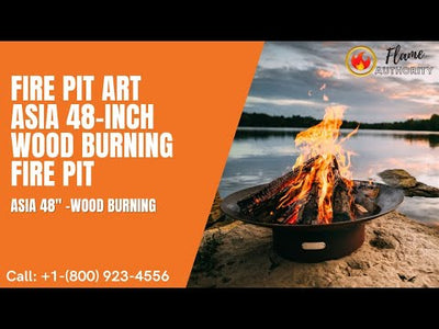 Fire Pit Art Asia 48-inch Wood Burning Fire Pit Asia 48" -Wood Burning
