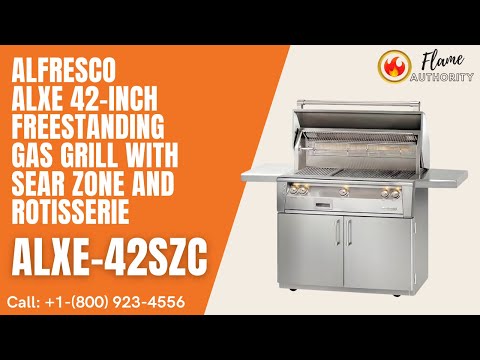 Alfresco ALXE 42-Inch Freestanding Gas Grill With Sear Zone And Rotisserie