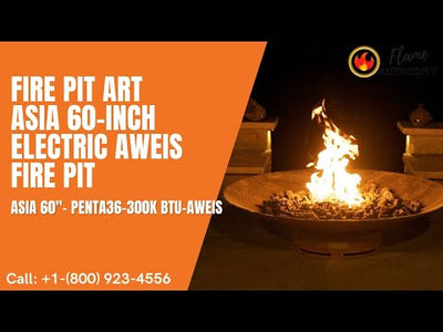 Fire Pit Art Asia 60-inch Electric AWEIS Fire Pit Asia 60"- PENTA36-300K BTU-AWEIS