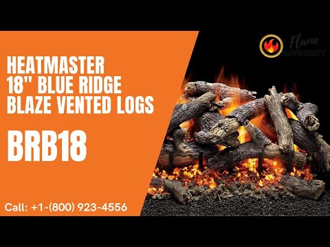 Heatmaster 18" Blue Ridge Blaze Vented Logs BRB18