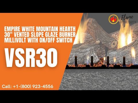 Empire White Mountain Hearth 30" Vented Slope Glaze Burner Millivolt with On/Off Switch VSR30