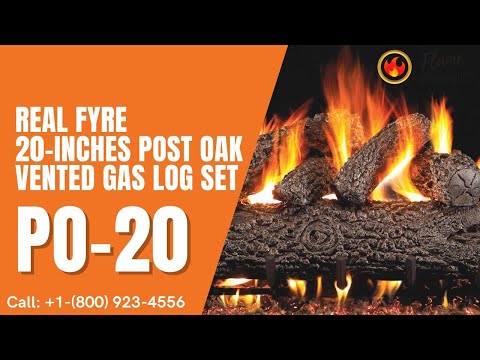 Real Fyre 20-inches Post Oak Vented Gas Log Set PO-20