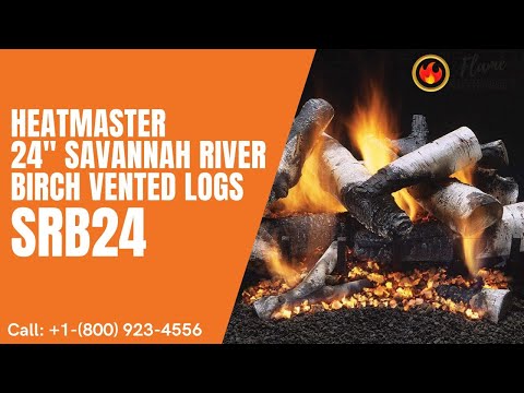 Heatmaster 24" Savannah River Birch Vented Logs SRB24