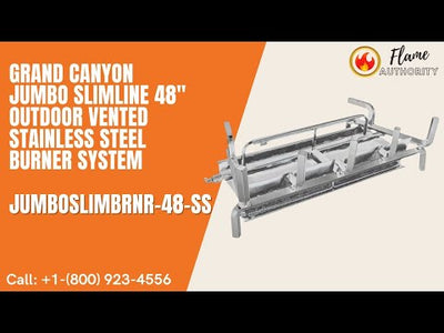 Grand Canyon Jumbo Slimline 48" Outdoor Vented Stainless Steel Burner System JUMBOSLIMBRNR-48-SS