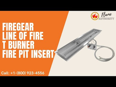Firegear Line Of Fire 36" T Burner Fire Pit Insert LOF-36LTTMSI-N