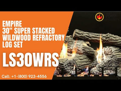 Empire 30" Super Stacked Wildwood Refractory Log Set LS30WRS