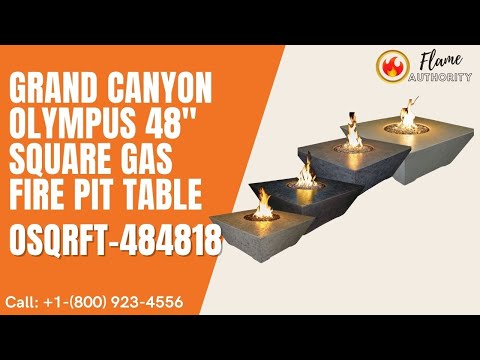 Grand Canyon Olympus 48" Square Gas Fire Pit Table OSQRFT-484818
