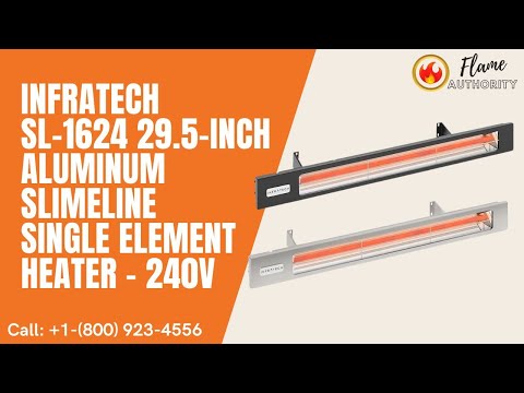 Infratech SL-1624 29.5-inch Aluminum Slimeline Single Element Heater - 240V