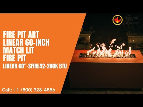 Fire Pit Art Linear 60-inch Match Lit Fire Pit - Linear 60"-SFIRE42-200K BTU