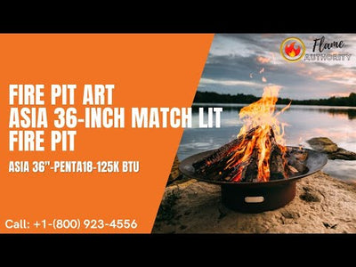 Fire Pit Art Asia 36-inch Match Lit Fire Pit Asia 36"-PENTA18-125K BTU