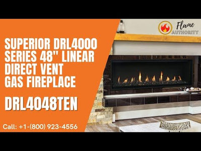 Superior DRL4000 Series 48" Linear Direct Vent Gas Fireplace DRL4048TEN