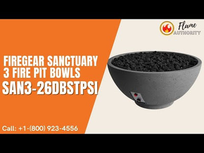 Firegear Sanctuary 3 Fire Pit Bowls SAN3-26DBSTPSI