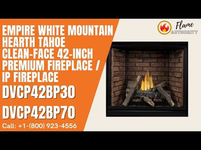 Empire White Mountain Hearth Tahoe Clean-Face 42-inch Premium Fireplace DVCP42BP30