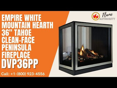 Empire White Mountain Hearth 36" Tahoe Clean-Face Peninsula Fireplace DVP36PP