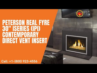 Peterson Real Fyre 30" iSeries (IPI) Contemporary Direct Vent Insert DVIC-30i