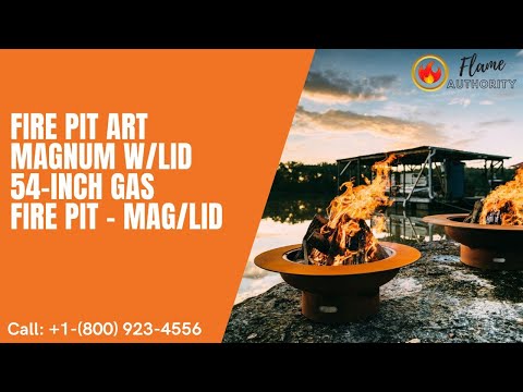 Fire Pit Art Magnum w/lid 54-inch Gas Fire Pit - MAG/LID