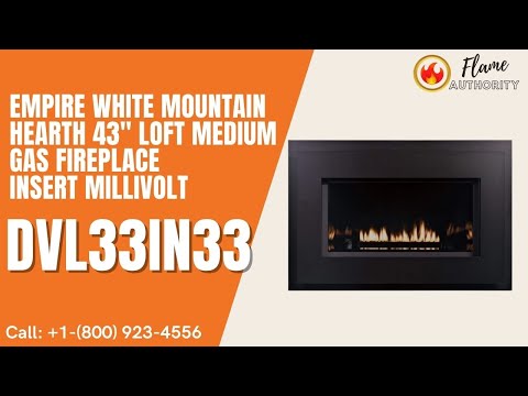 Empire White Mountain Hearth 43" Loft Medium Gas Fireplace Insert Millivolt DVL33IN33
