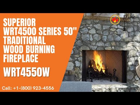 Superior WRT4500 Series 50" Traditional Wood Burning Fireplace WRT4550W