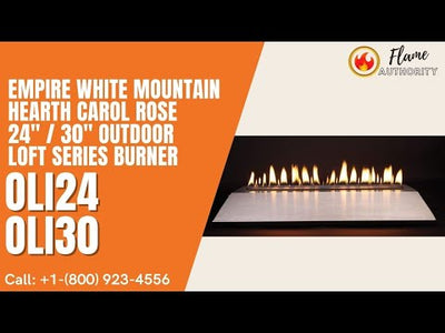 Empire White Mountain Hearth Carol Rose 30" Outdoor Loft Series Burner OLI30