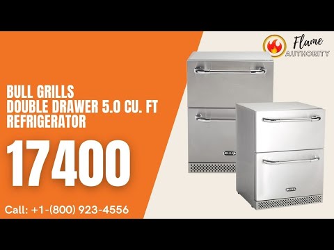 Bull Grills Double Drawer 5.0 cu. ft Refrigerator 17400