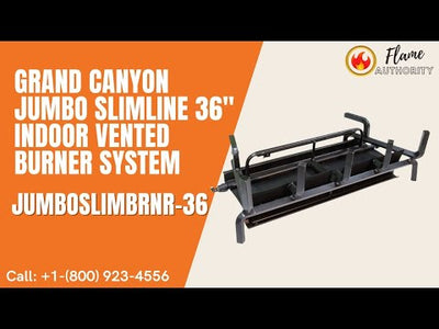 Grand Canyon Jumbo Slimline 36" Indoor Vented Burner System JUMBOSLIMBRNR-36