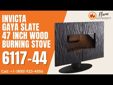 Invicta Gaya Slate 47 Inch Wood Burning Stove 6117-44
