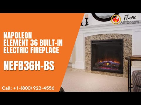 Napoleon Element 36 Built-In Electric Fireplace NEFB36H-BS