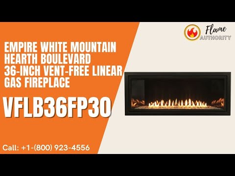 Empire White Mountain Hearth Boulevard 36-inch Vent-Free Linear Gas Fireplace VFLB36FP30