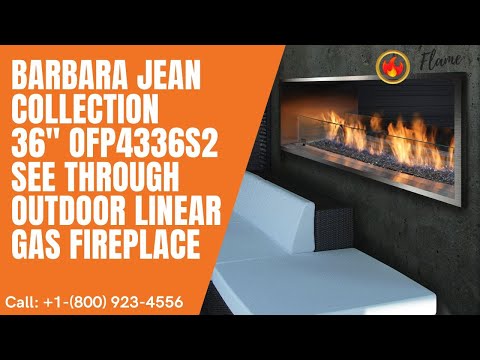Barbara Jean Collection 36" OFP4336S2 See Through Outdoor Linear Gas Fireplace