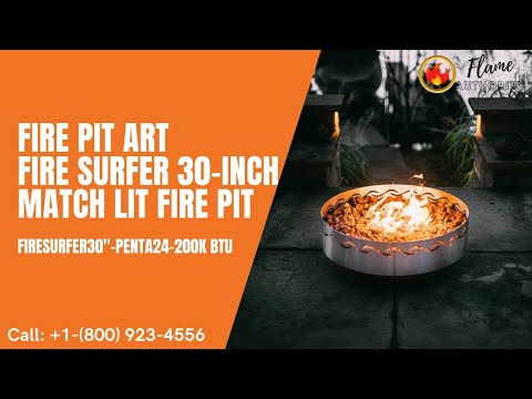 Fire Pit Art Fire Surfer 30-inch Match Lit Fire Pit - FireSurfer30"-PENTA24-200K BTU