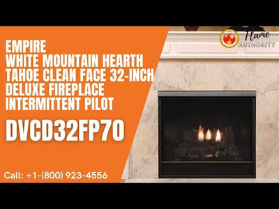 Empire White Mountain Hearth Tahoe Clean Face 32-inch Deluxe Fireplace Intermittent Pilot DVCD32FP70