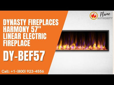 Dynasty Fireplaces Harmony 57" Linear Electric Fireplace DY-BEF57