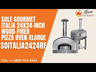 Sole Gourmet Italia 24x24-inch Wood-fired Pizza Oven XLarge SOITALIA2424RF