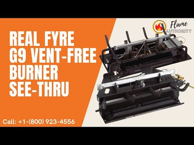 Real Fyre G9 Vent-Free Burner See-Thru G9-2-20/24/30-12