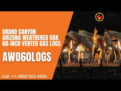 Grand Canyon Arizona Weathered Oak 60-inch Vented Gas Logs AWO60LOGS