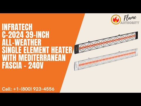 Infratech C-2024 39-inch All-Weather Single Element Heater with Mediterranean Fascia - 240V