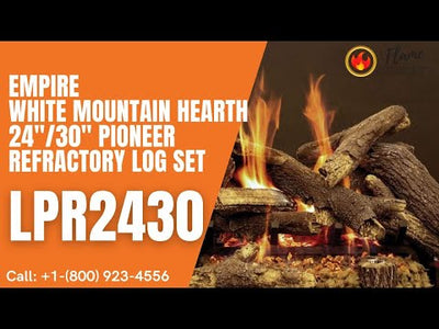 Empire White Mountain Hearth 24"/30" Pioneer Refractory Log Set LPR2430
