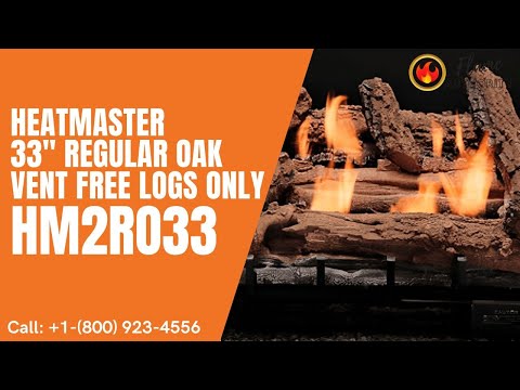 Heatmaster 33" Regular Oak Vent Free Logs Only HM2RO33
