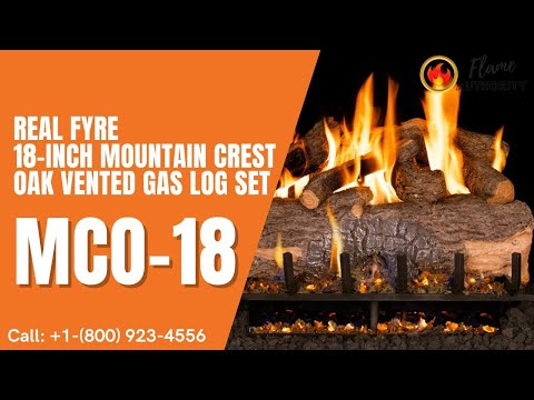 Real Fyre 18-inch Mountain Crest Oak Vented Gas Log Set - MCO-18