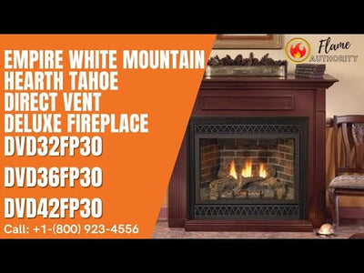 Empire White Mountain Hearth Tahoe Direct Vent 32-inch Deluxe Fireplace DVD32FP30