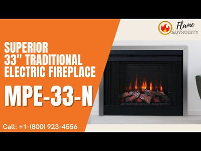 Superior 33" Traditional Electric Fireplace MPE-33-N