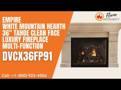 Empire White Mountain Hearth 36" Tahoe Clean Face Luxury Fireplace Multi-Function DVCX36FP91