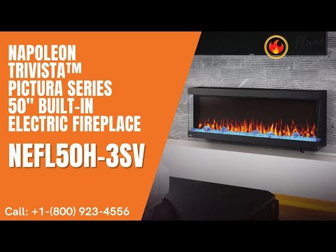 Napoleon TRIVISTA™ PICTURA Series 50" Built-In Electric Fireplace NEFL50H-3SV