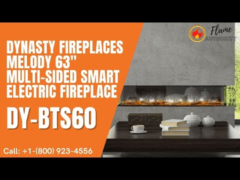 Dynasty Fireplaces Melody 63" Multi-sided Smart Electric Fireplace DY-BTS60