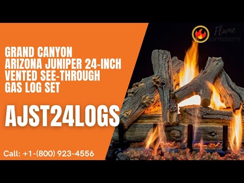 Grand Canyon Arizona Juniper 24-inch Vented See-Through Gas Log Set AJST24LOGS
