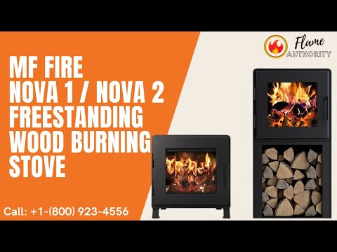 MF Fire 23 Inch Nova 1 Freestanding Wood Burning Stove MF02-BP1-DP1