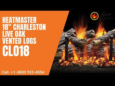 Heatmaster 18" Charleston Live Oak Vented Logs CLO18