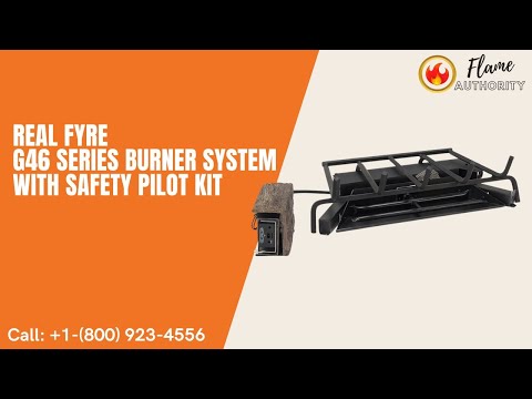 Real Fyre G46 Series 18/20-inches Burner System with Safety Pilot Kit G46-18/20
